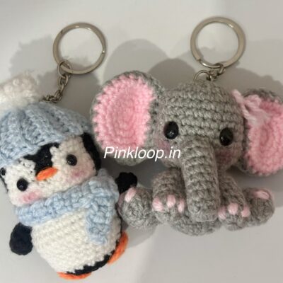 Baby Penguin & Elephant Keychains combo
