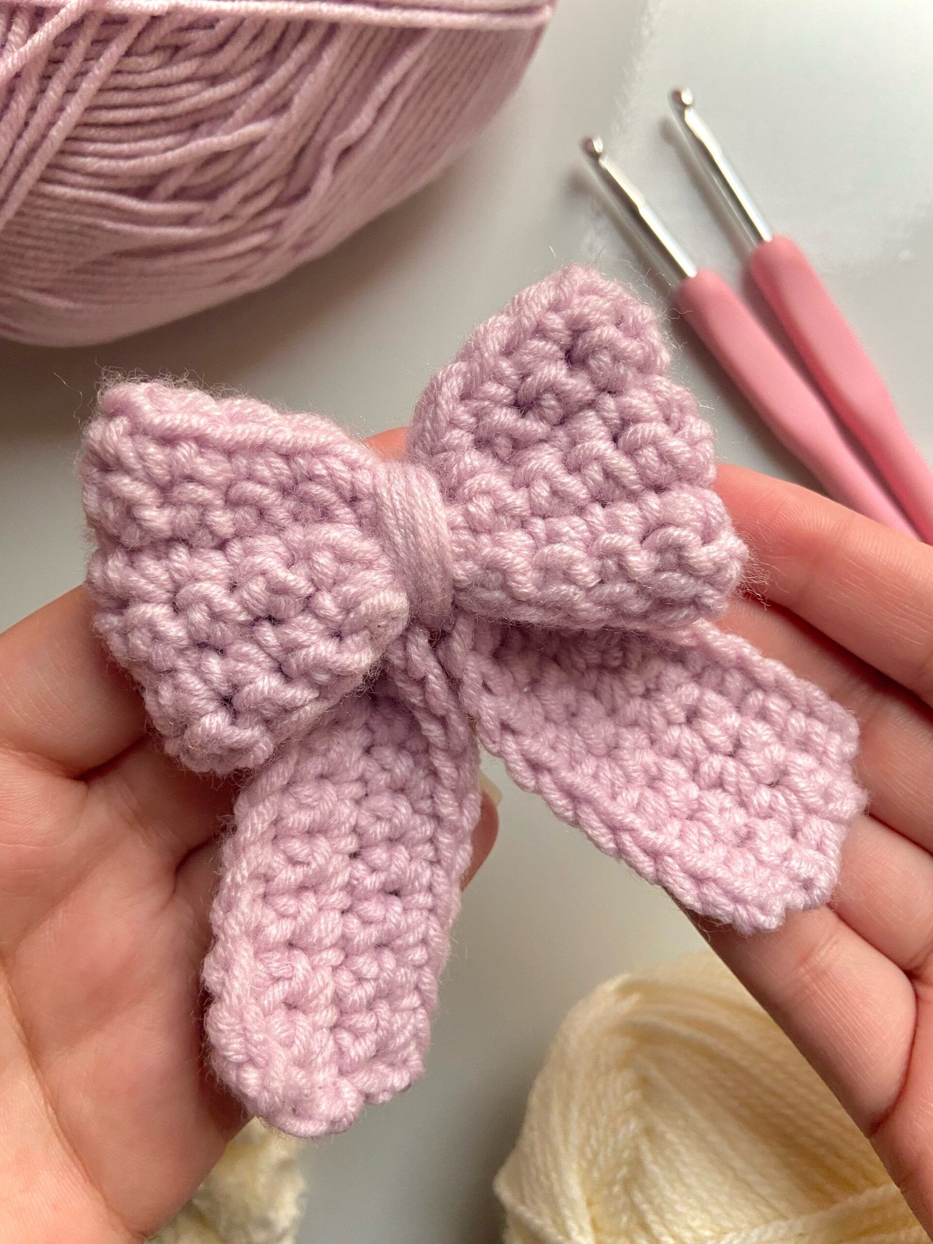 Bow Keychain Lavender