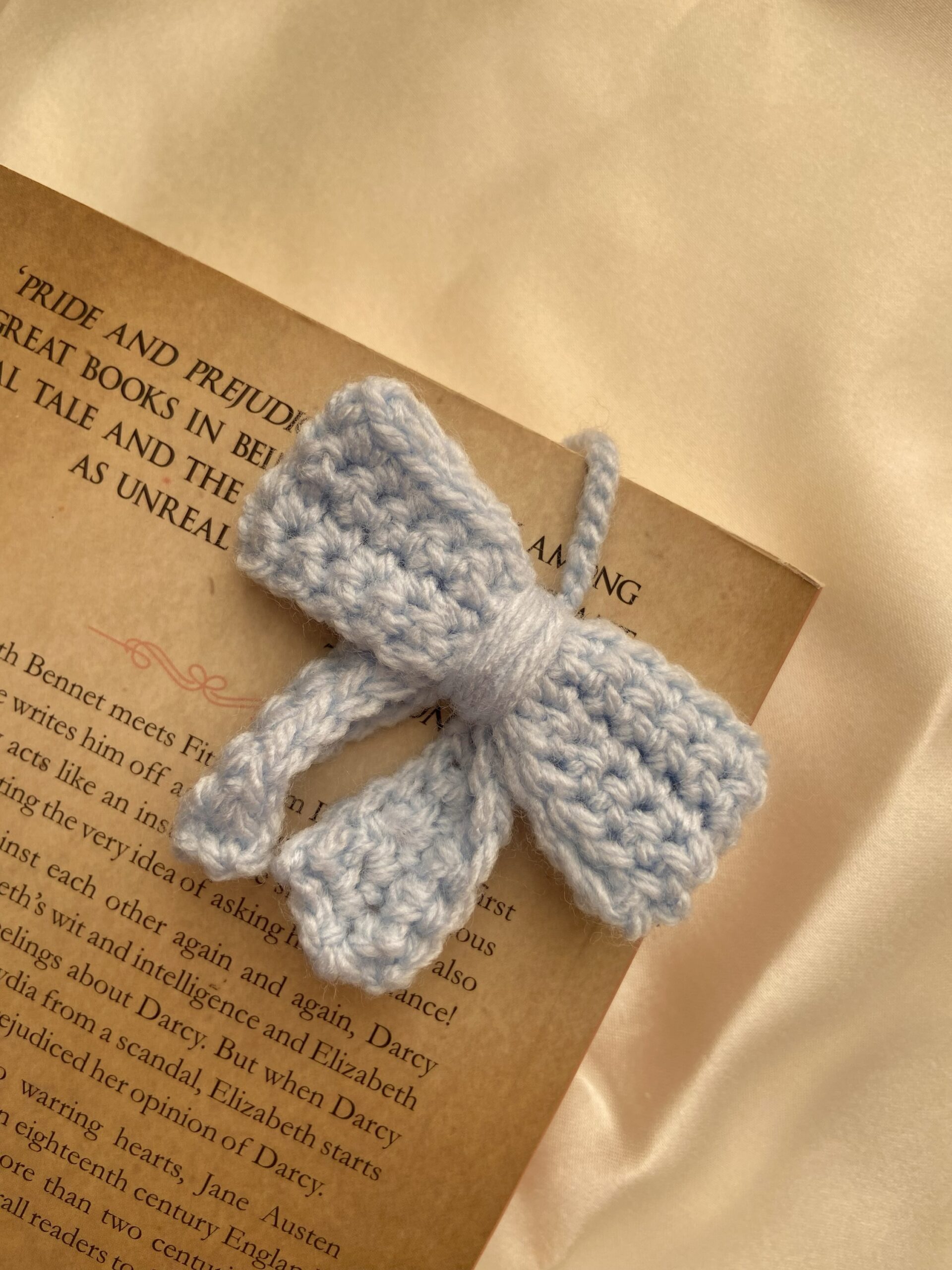 Blossom Bow Bookmark in Blue - Image 3